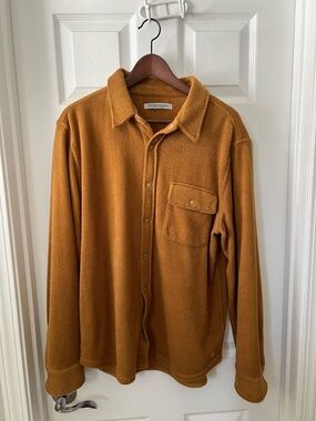 Outerknown Men’s Hightide Terry Cloth Snap Shirt Jacket